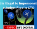 It is Illegal to Impersonate a Judge; Ripple CTO Warns Top XRP Community Member It is Illegal to Impersonate a Judge; Ripple CTO Warns Top XRP Community Member